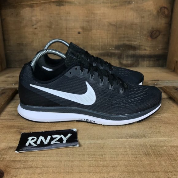 Nike Shoes - Nike Air Zoom Pegasus 34 Black White Running Shoes